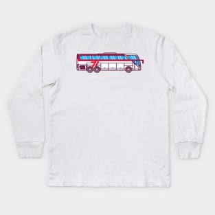 YELLOW TOURISM BUS Kids Long Sleeve T-Shirt